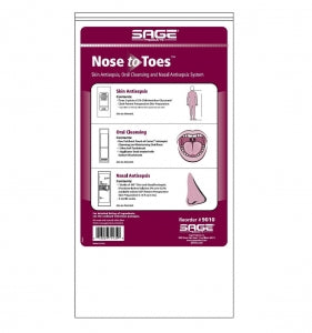 Sage Skin Antisepsis Oral Cleansing Kit - Skin and Nasal Antisepsis Cleansing Pack with Oral Cleanser - 9010