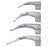 SunMed Basic GreenLine Miller Laryngoscope Blades - GreenLine Miller Laryngoscope Blades, Matte, Soft, 77 mm - FOB-AMIL-0