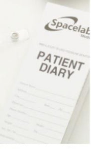 Spacelabs Healthcare Patient Diary for ABPM - DIARY, PATIENT, EVO, ARIA, LCF, ENG, CE0123 - 073-0267-00