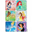 Shamrock Scientific Disney Stickers - Disney Princess Stickers, 2.5" x 2.5", 75/Roll - 2138