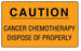 Shamrock Scientific Chemotherapy Drug Disposal Labels - LABEL, CAUTION, CHEMOTHERAPY 1.5"X2.5" - CW-12