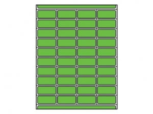 Shamrock Scientific Piggyback Labels for Patient Charge System - LABEL 7/8 X 2- GREEN- PIGGYBACK - MSL-4MT-PB-3