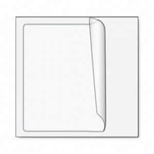 Shamrock Scientific Scientific Mylar Overlay Labels - Clear Mylar Label, 1" x 1" - ME-24