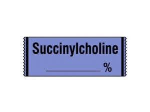 Shamrock Scientific Drug Labels in Traditional Colors - Succinylcholine Tape, Lavender, 1/2" x 500" - SA-13