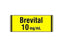 Shamrock Scientific Drug Labels for Induction Agents - Brevital Yellow Tape, 10 mg / mL, 1/2", 500/ Roll - SA-208