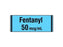 Shamrock Scientific Narcotics Drug Labels - Fentanyl Anesthesia Label, Blue - SA-2420