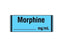 Shamrock Scientific Narcotics Drug Labels - Morphine Label ID Anesthesia Tape with Blank Space for mg / mL - SA-243