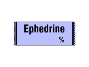 Shamrock Scientific Drug Labels in Traditional Colors - Ephedrine % Tape, 1/2" x 500", Violet - SA-28