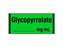 Shamrock Scientific Drug Labels for Anticholinergic Agents - Anesthesia Label, Glycopurrolat, 333/Roll - SA-311