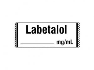 Shamrock Scientific Miscellaneous Anesthesia Drug Labels - Anesthesia Label, Labetalol, mg / mL, No Peel - SA-3213