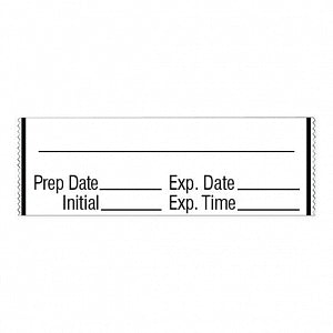 Shamroak Scientific Drug Labels for Syringe Indentification - Drug Label for Syringe, Blank, White, 1/2" x 500" - SA-3216-EXP