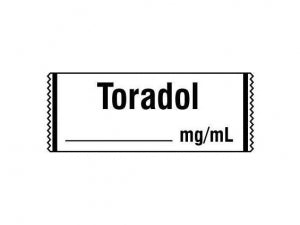 Shamrock Scientific Miscellaneous Anesthesia Drug Labels - Anesthesia Label, Toradol, 1/2" x 500", White - SA-3223