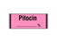 Shamrock Scientific Drug Labels in Traditional Colors - Drug Label Tape, Pitocin %, Rose - SA-43