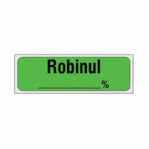 Shamrock Scientific Scientific Anesthesia Drug Labels - Robinul Drug Label Tape, 1/2" x 500", Green - SA-62