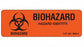 Shamrock Scientific Biohazard Warning Identification Labels - OSHA Biohazard Label, 1" x 3" - SBH-4