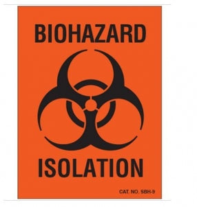 Shamrock Scientific Biohazard Warning Isolation Identification Labels - OSHA Biohazard Label, 3" x 4" - SBH-9