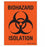 Shamrock Scientific Biohazard Warning Isolation Identification Labels - OSHA Biohazard Label, 3" x 4" - SBH-9