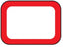 Shamrock Scientific Red Border Labels - Red Border Label, Pre-Cut, White / Red, 3/4" x 1" - SBLP-34