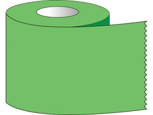 Shamrock Scientific One Inch Wide Color Coded Labeling Tape - Labeling Tape, 1" x 500", Green - ST-10-3