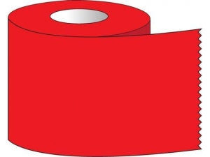 Shamrock Scientific One Inch Wide Color Coded Labeling Tape - Labeling Tape, 1" x 500", Red - ST-10-4