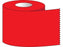 Shamrock Scientific One Inch Wide Color Coded Labeling Tape - Labeling Tape, 1" x 500", Red - ST-10-4