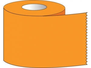 Shamrock Scientific One Inch Wide Color Coded Labeling Tape - Labeling Tape, 1" x 500", Orange - ST-10-5