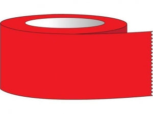 Shamrock Scientific Half Inch Wide Color Coded Labeling Tape - Labeling Tape, 1/2" x 60 yd., Red - ST-120-4