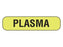 Shamrock Scientific Phlebotomy / Specimen Receiving Labels - LABEL, PLASMA, 5/16"X1 1/4", CHART FL, BLK - UPCR-1070