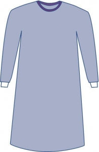 Medline Sirus Nonsterile Nonreinforced Gowns - Sirus Nonreinforced Gown with ABS Towel, Size L - SIR-2001CS