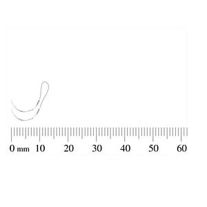 S Jackson SUPRAMID Nylon Monofilament Suture - Supramid Double-Armed White Cable Suture with 3/8 Circle Fine Point P-1/P-3 Reverse Cutting Needle, 12" Long, Size 4-0 - 2OS-40W