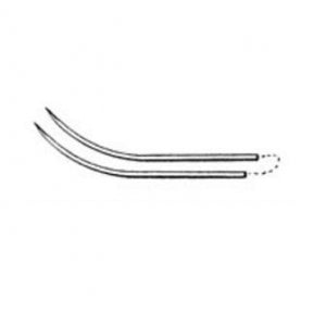 S Jackson SUPRAMID Nylon Monofilament Suture - Supramid Double-Armed White Cable Suture with 1/2 Circle J-1 Reverse Cutting Needle, 12" Long, Size 4-0 - 2ER-40W