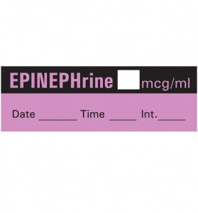 PDC Healthcare Epinephrine Tapes - Lavender Epinephrine Tape, EPINEPHRINE Lettering - 59726108