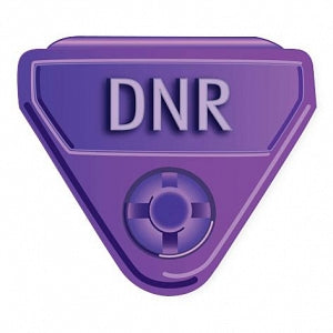 PDC Healthcare In-A-Snap Alert Band Clasps - In-A-Snap Alert Wristband Clasp, "DNR", Purple - WBCLASP-DN8