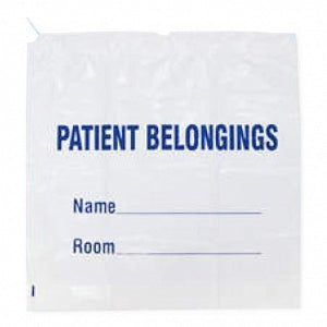 PDC Healthcare White Plastic Patient Belongings Bag - White Plastic Patient Belongings Bag - PBD02