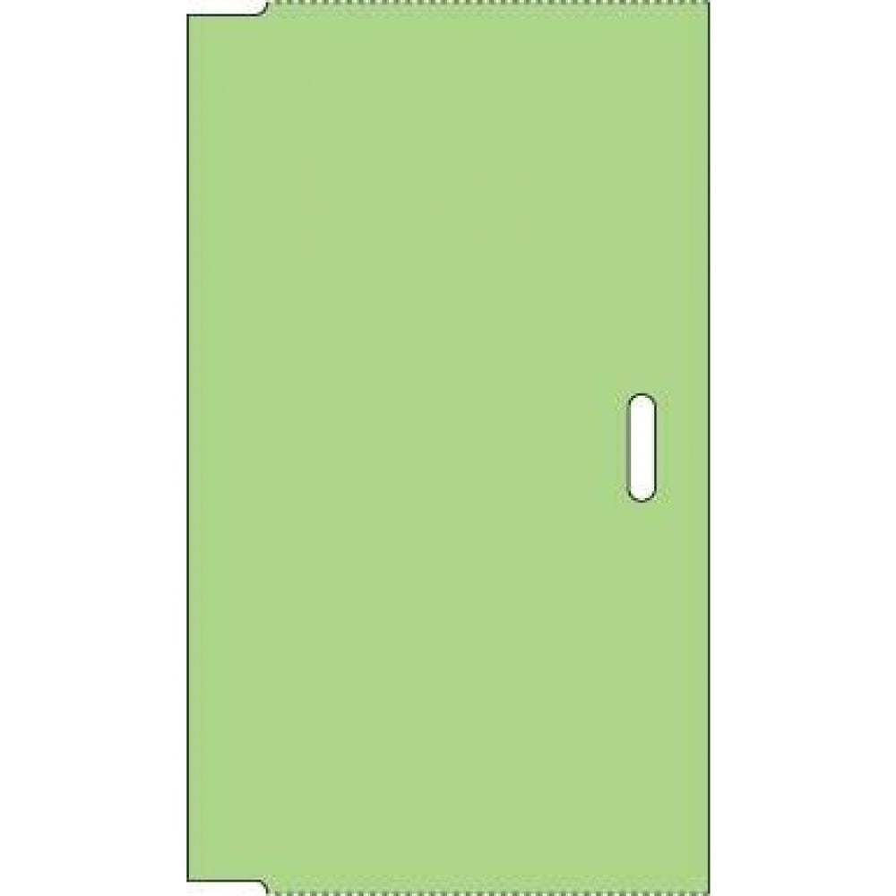 Visitor Pass Badge Direct Thermal Paper 1" Core 2 7/16" X 4.1875 Fl. Green 250 Per Roll