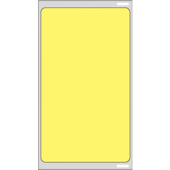 Visitor Pass Label Compatible With Dymo Printer Direct Thermal Paper Permanent 1" Core 2 5/16" X 4" Fl. Yellow 300 Per Roll