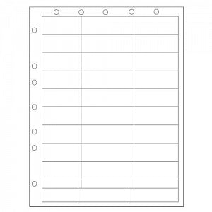 PDC Healthcare Laser Labels - LABEL LASER FILE HOLES 8 1/2X11 - WBW71