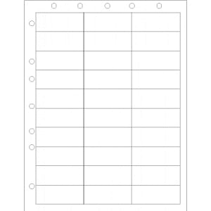 PDC Healthcare Laser Wristbands and Labels - Laser Chart Label with Holes, White, 2.5" x 1" - WBW-AX51