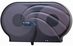 San Jamar Inc Jumbo Toilet Paper Dispensers - Jumbo Toilet Paper Dispenser, Holds 2 Rolls - R4090TBK