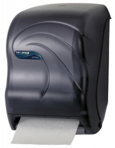 San Jamar Inc Hands-Free Paper Towel Dispenser - Automatic Roll Paper Towel Dispenser, Black - T1390 TBK