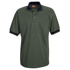 Vf Workwear-Div / Vf Imagewear (W) Ladies Knit Twill Polo - Ladies Knit Twill Polo Shirt, 50% Cotton/50% Polyester Twill, Moss Green, Size L - SK52MGL