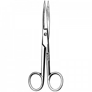 Sklar Operating Scissors - SCISSORS, OPERATING, 4-1/2" STRAIGHT SH / SH - 13-1045