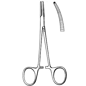 Sklar Halsted Mosquito Forceps - Halsted Mosquito Forceps, Curved, 1" x 2.5" - 17-1750