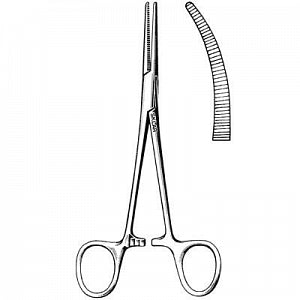 Sklar Crile Forceps - Crile Hemostatic Forceps, Curved, 6.25" - 17-3162