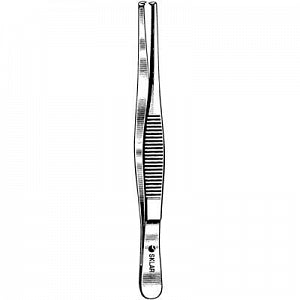 Sklar Tissue Forceps 1x2 Teeth 12" - Tissue Forceps, 12", 1 x 2 Teeth - 19-1312