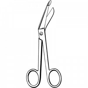 Sklar Econo Lister Bandage Scissors - Econo Lister Bandage Scissors, 7.25" - 21-241