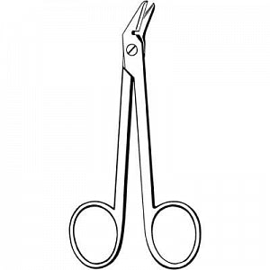 Sklar Econo Wire Cutting Scissors - Nonsterile Wire Cutting Scissors, Angled, 4.5" - 21-364