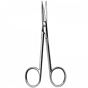 Sklar Sklarlite Extra Delicate Iris Scissors b - Iris Scissors, Extra Delicate, Straight, 3.5" - 23-1152