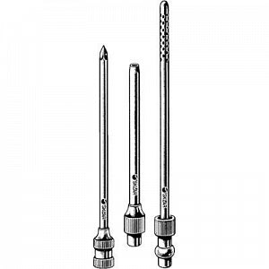 Sklar Duke Improved 4-1/2" Trocar - Duke Improved Trocar, 4-1/4", Perforated Cannula, 17 Fr - 34-1017