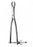 Sklar Semb Bone Holding Forceps - Hey Groves Straight Stainless Steel Bone Holding Forceps with Serrated Jaws, Nonsterile, 10-1/2" - 40-2606